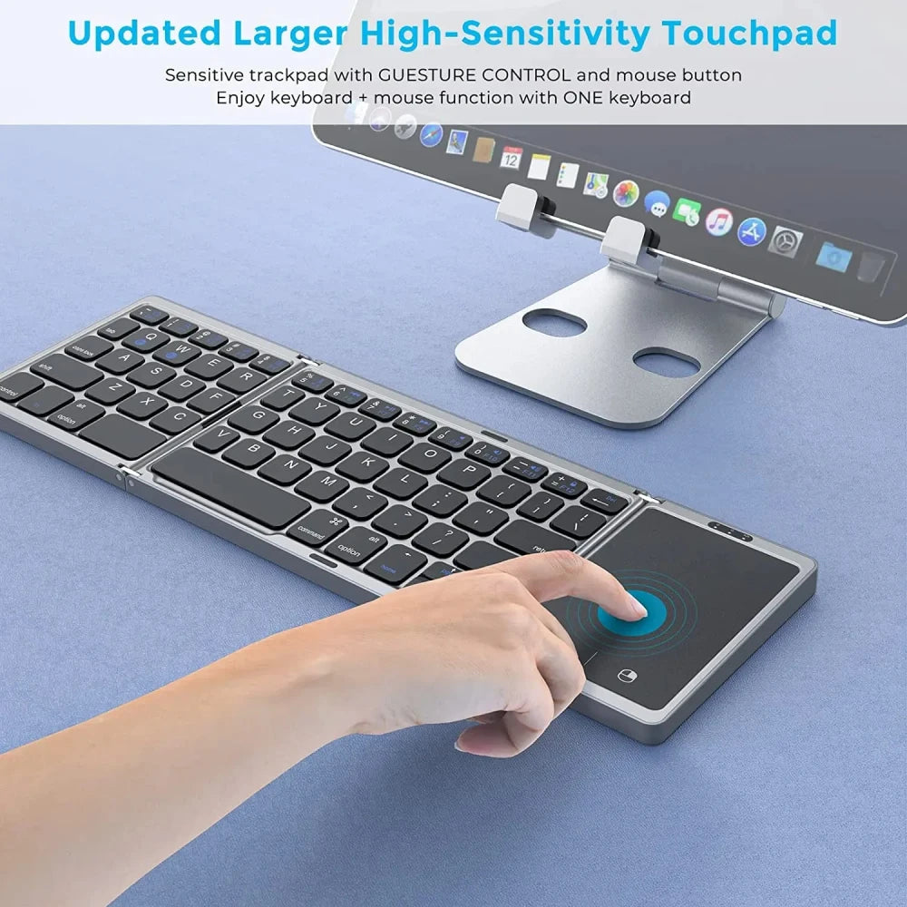 Foldable Dual Bluetooth Keyboard