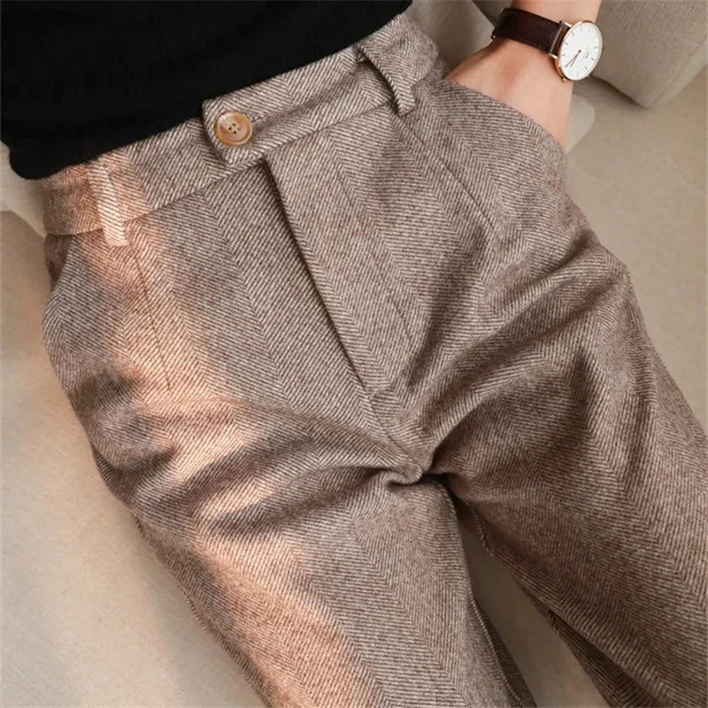Wool Harem Trousers