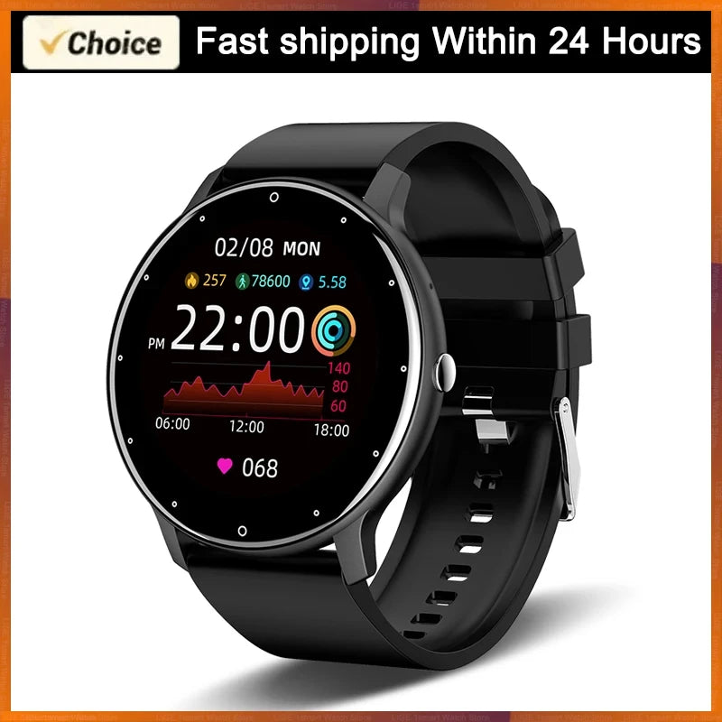 Round Smartwatch Heart Rate Monitor