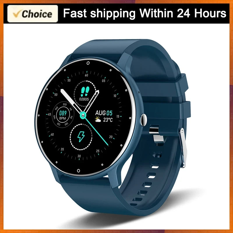 Round Smartwatch Heart Rate Monitor