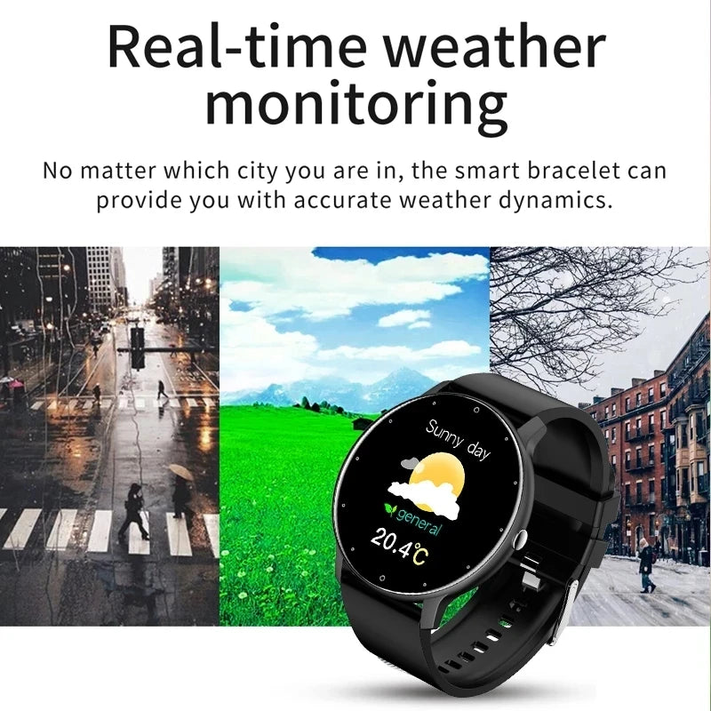 Round Smartwatch Heart Rate Monitor