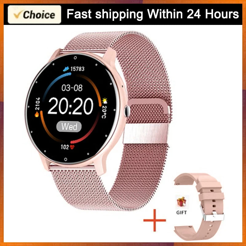 Round Smartwatch Heart Rate Monitor