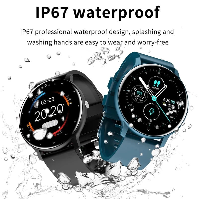 Round Smartwatch Heart Rate Monitor