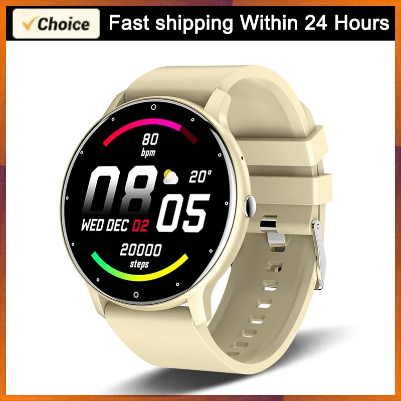 Round Smartwatch Heart Rate Monitor