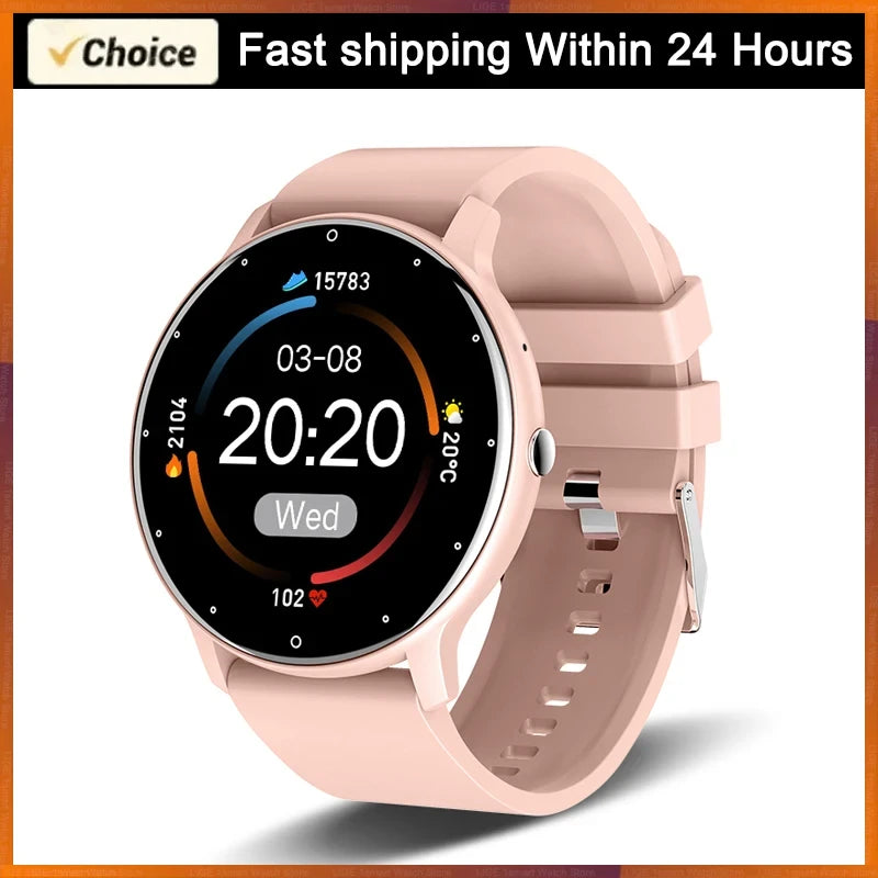 Round Smartwatch Heart Rate Monitor