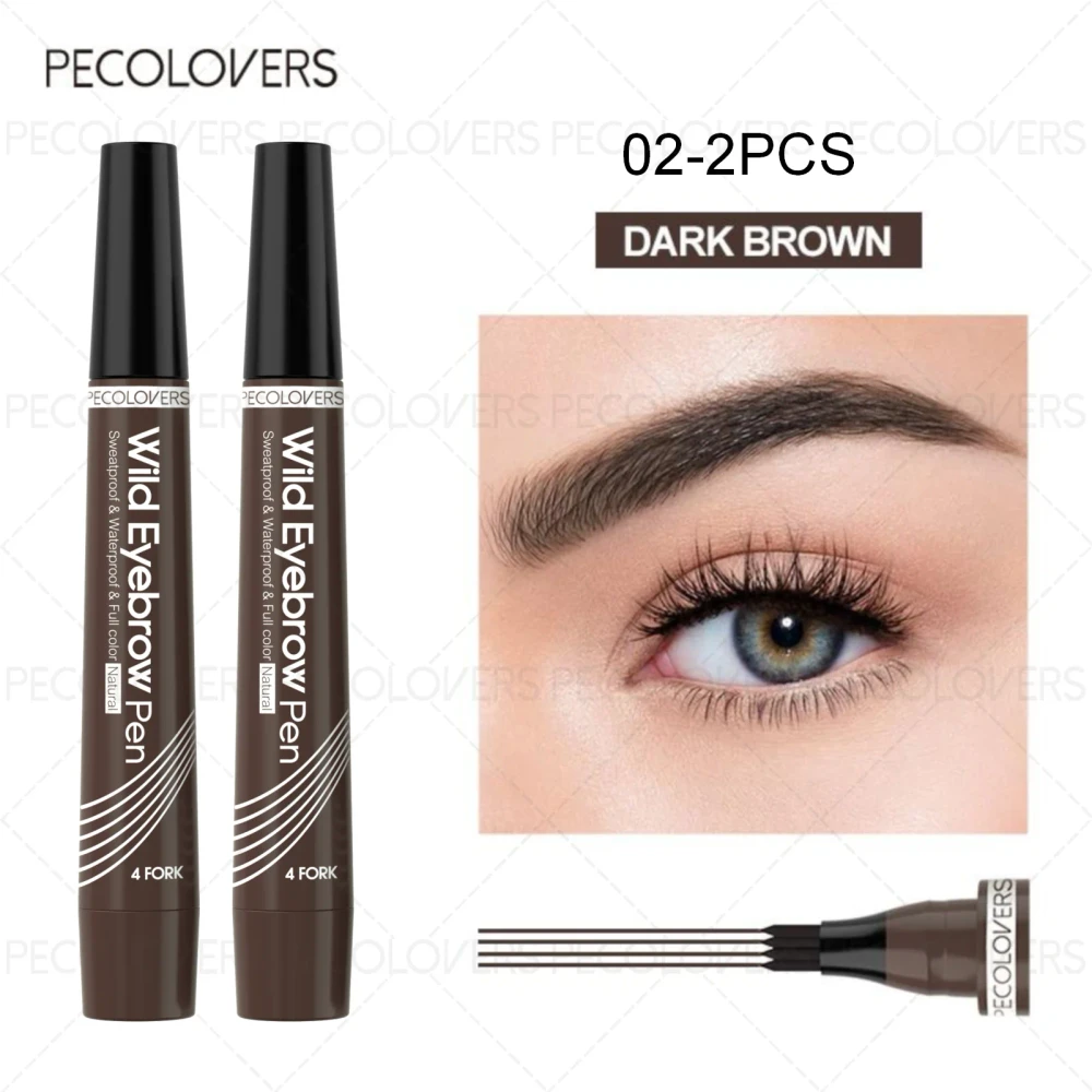 4-Tip Waterproof Eyebrow Pen