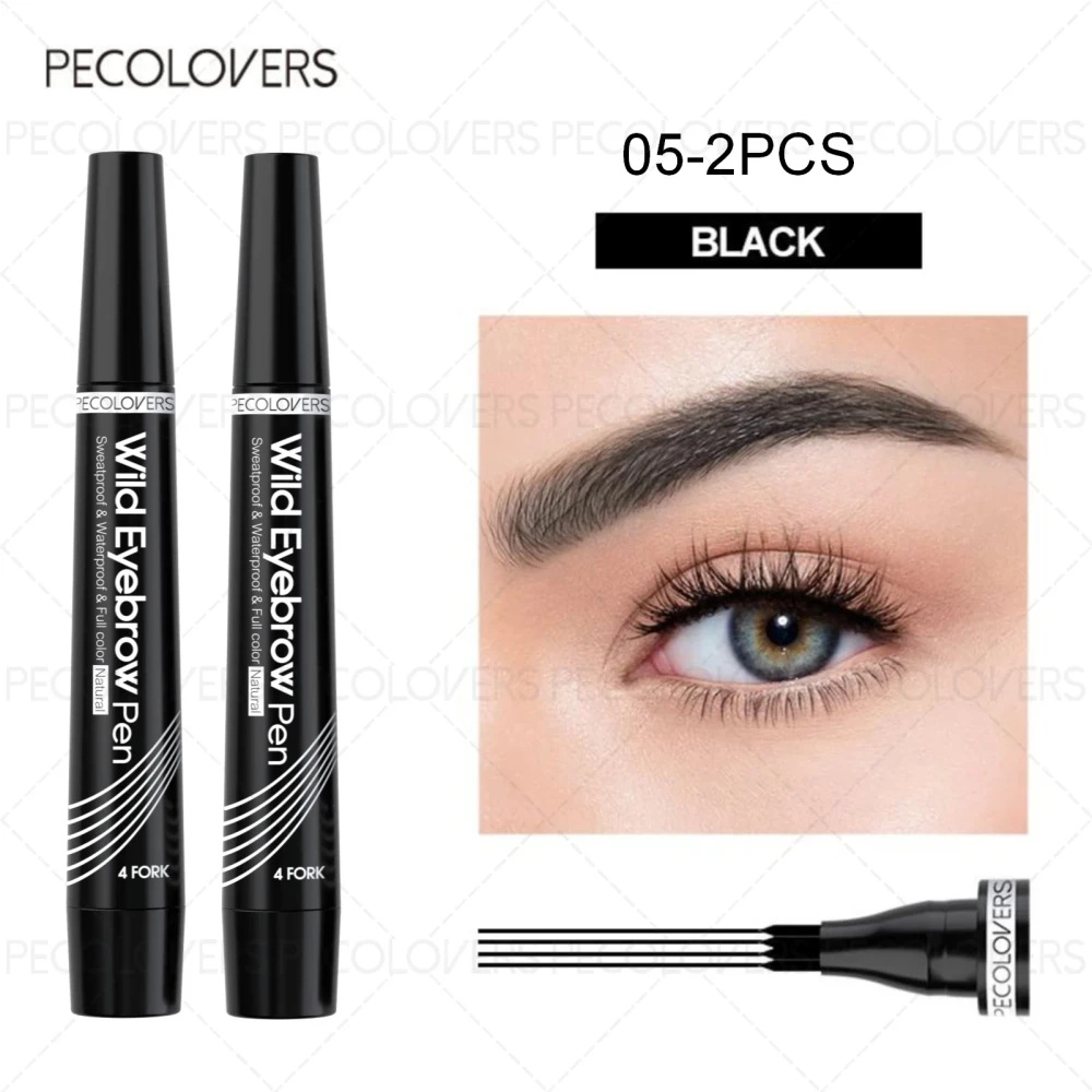 4-Tip Waterproof Eyebrow Pen