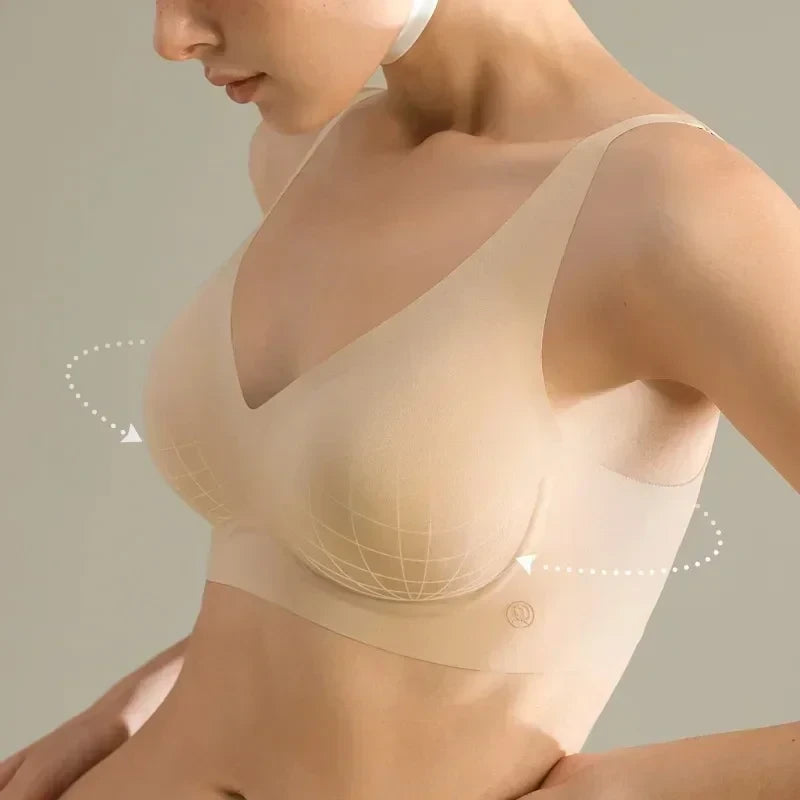 Seamless Wireless Push-Up Bra