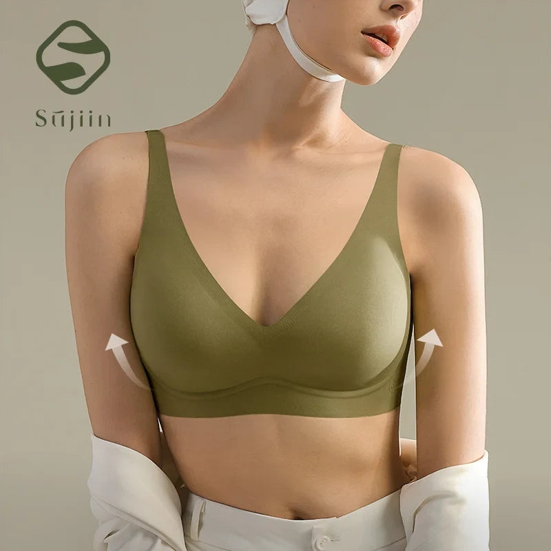 Seamless Wireless Push-Up Bra