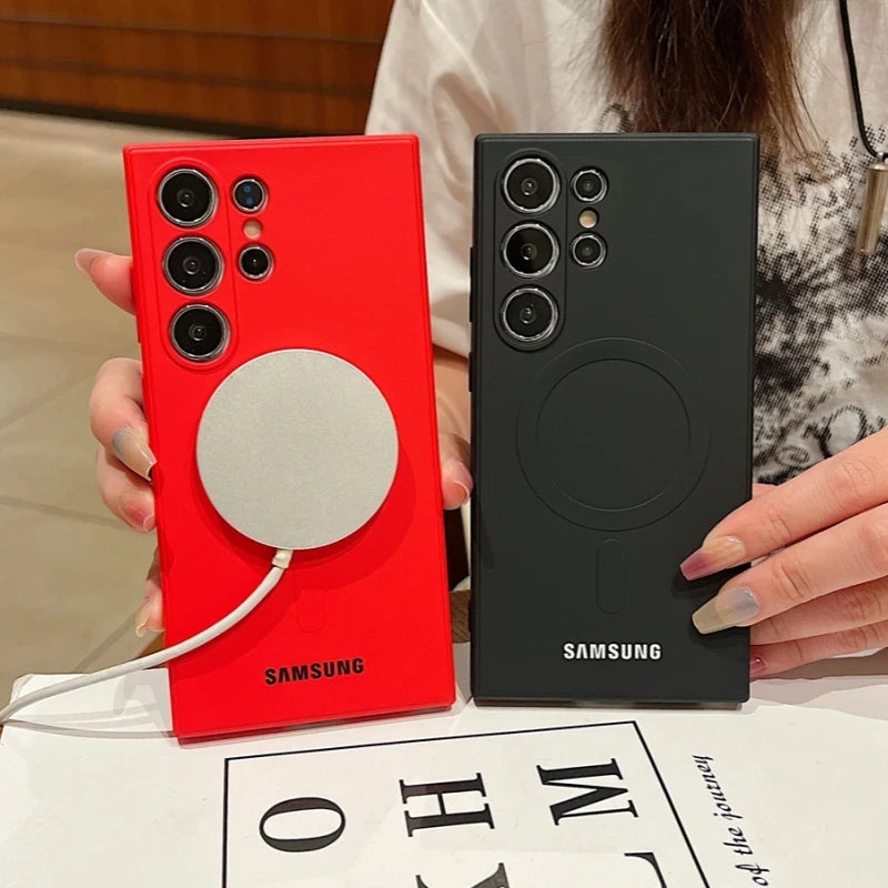 Magnetic Liquid Silicone Phone Case