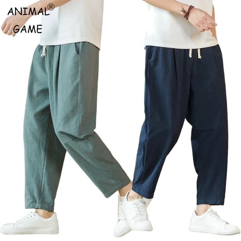 Loose Cotton Linen Harem Pants