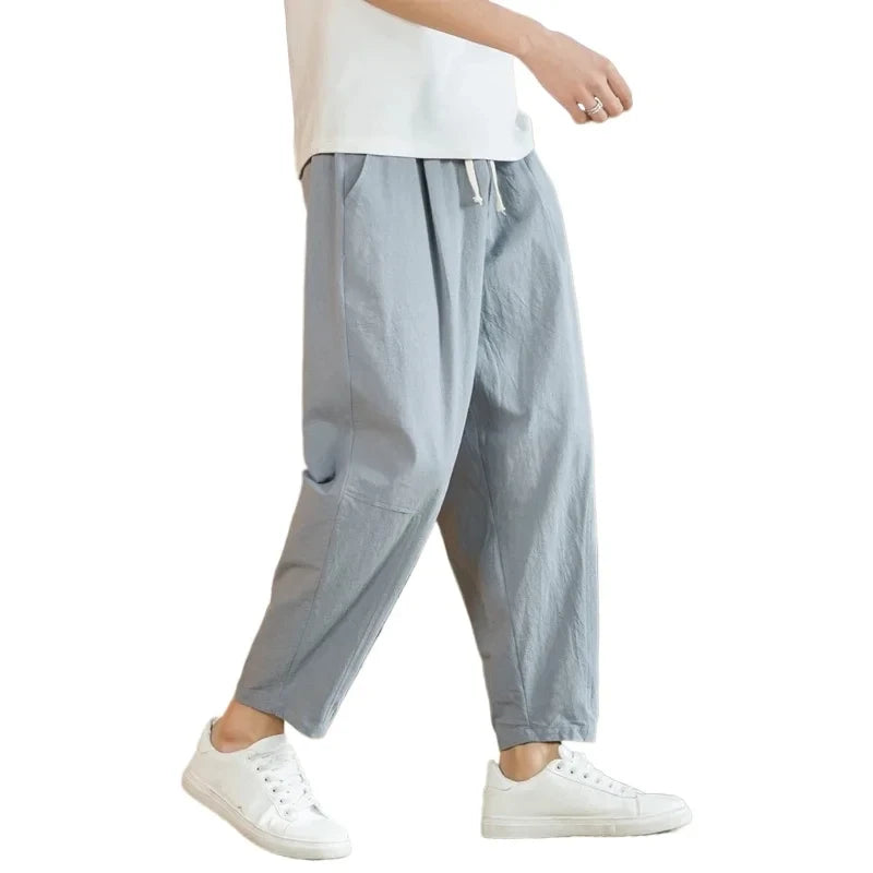 Loose Cotton Linen Harem Pants