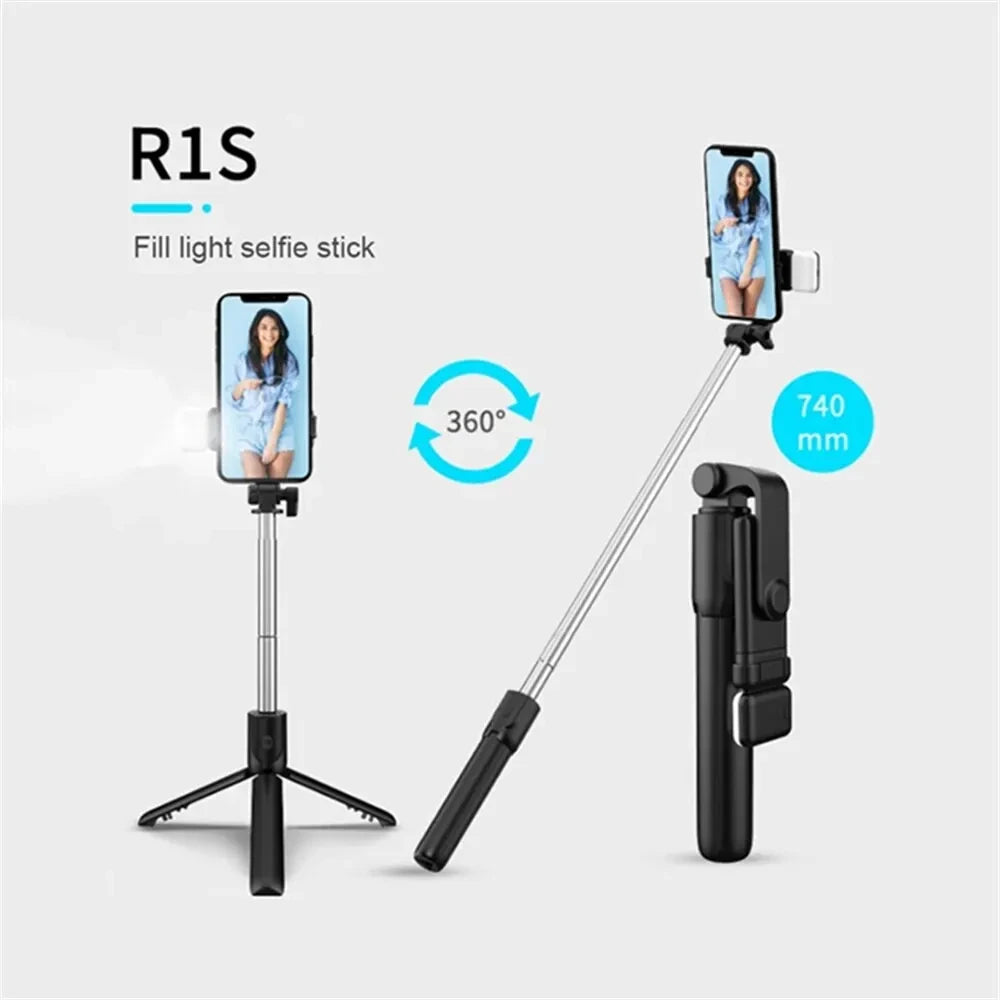 Portable Bluetooth Tripod Selfie Stick