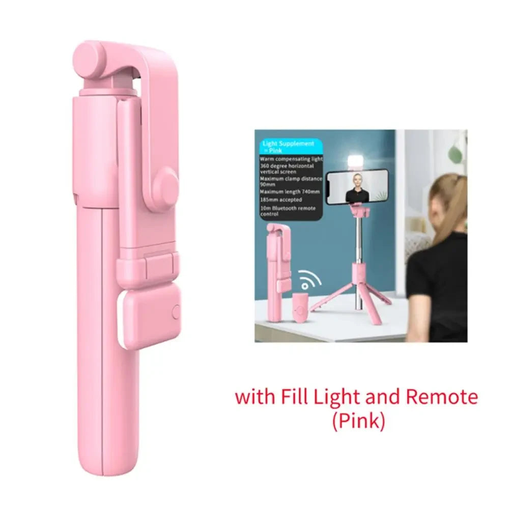 Portable Bluetooth Tripod Selfie Stick