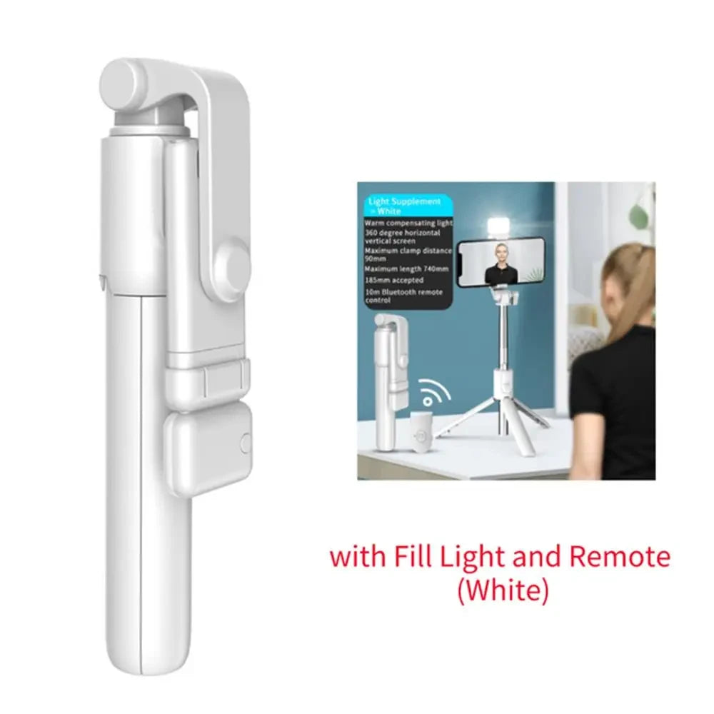 Portable Bluetooth Tripod Selfie Stick