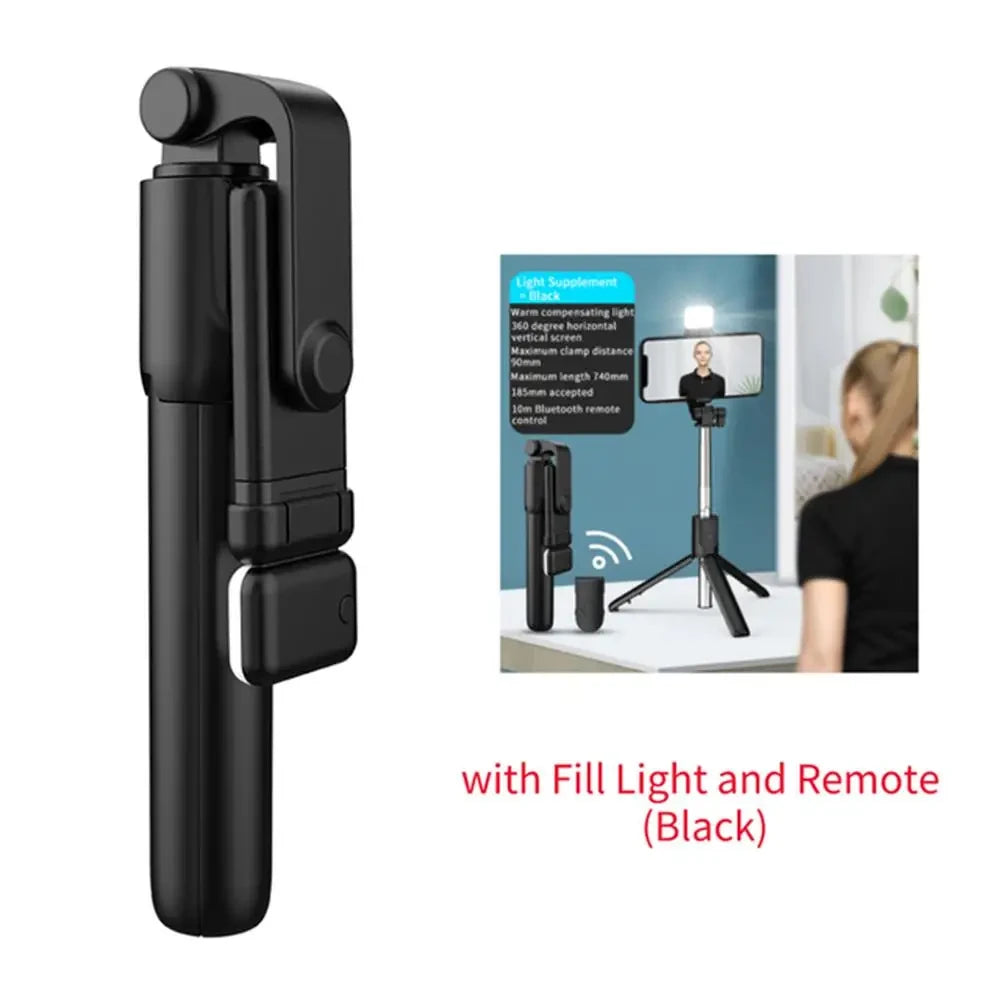 Portable Bluetooth Tripod Selfie Stick